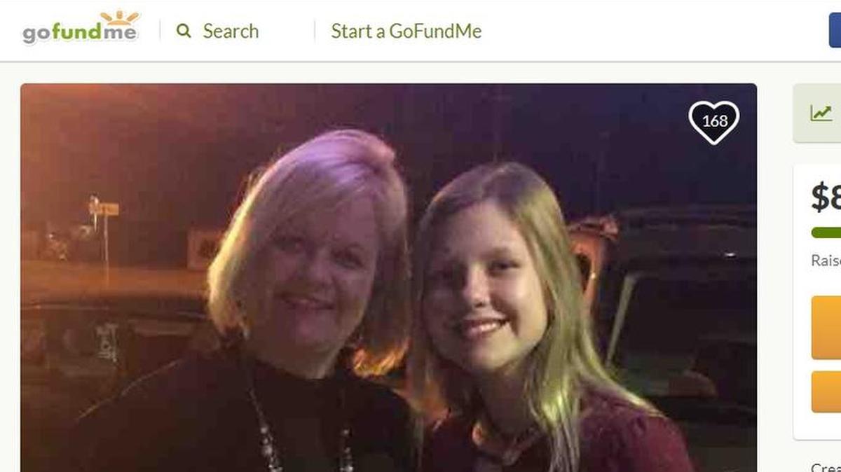 Leigh Chesney (left) and her daughter Layne, 14 (right). Layne was burned on 95 percent of her body when a gas can she was holding over a bonfire exploded on New Year’s Eve in Fort Pierce. She’s being treated at the burn center at Kendall Regional Medical Center in Miami.