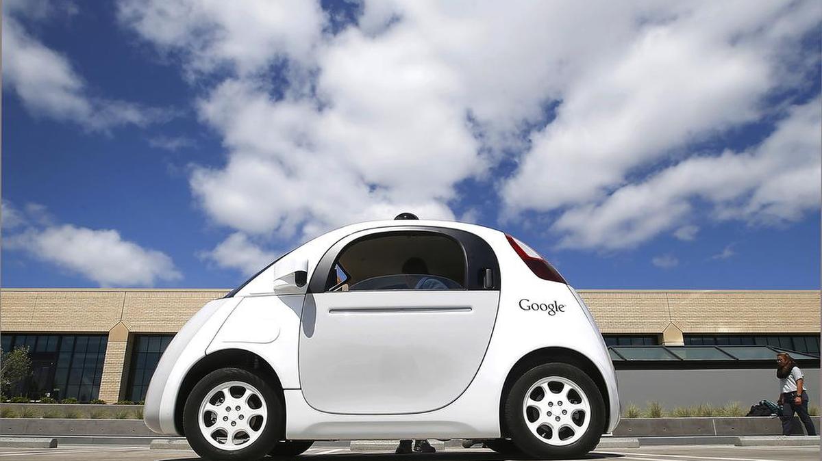 Google’s self-driving car is demonstrated at the Google campus in Mountain View, Calif., on May 13, 2015.