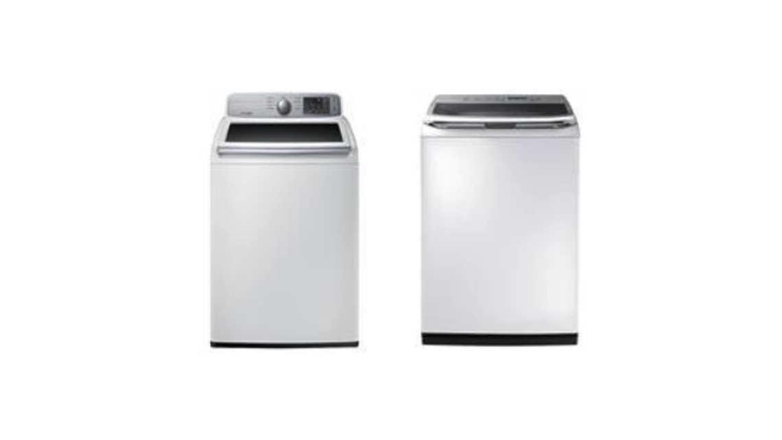 Images of the Samsung Rear-Control Washer and Samsung Mid-Control Washer were included in the statement announcing the recall of 2.8 million washing machines manufactured by the company Friday.