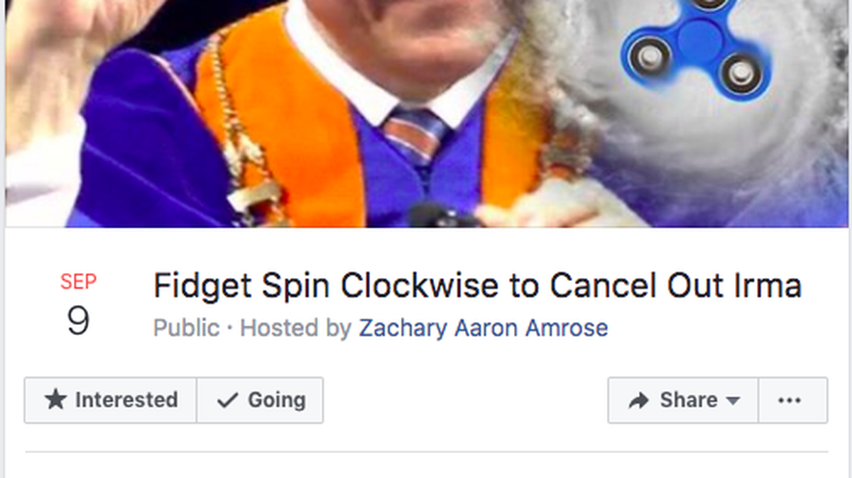 As Hurricane Irma loomed in the Atlantic, hundreds of Facbook users made groups to find humor in the situation.