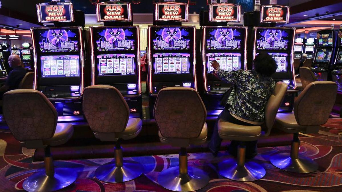 Slot machines at Resorts World Casino in New York are pictured Oct. 3, 2014. The casino said on Nov. 3, 2016, that a woman who was shown that she won nearly $43 million on a penny slot in August 2016 actually won $2.25.