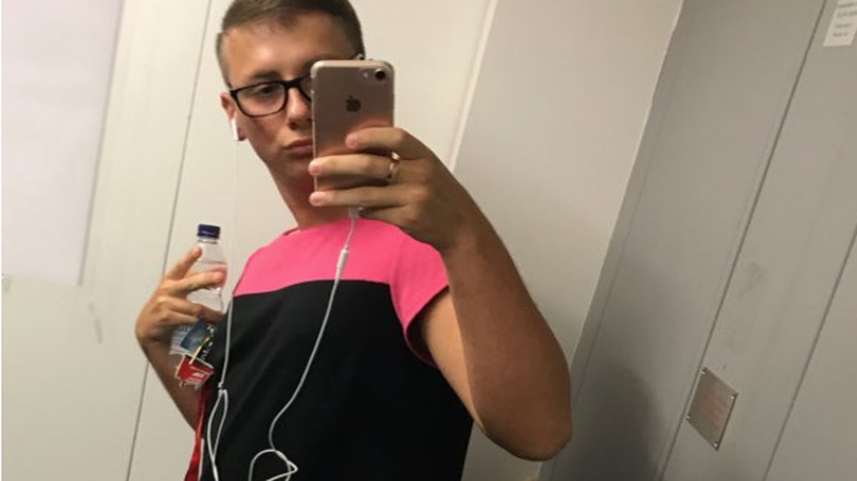 Joey Barge decided to wear his mother’s dress to work after he was sent home for wearing shorts.