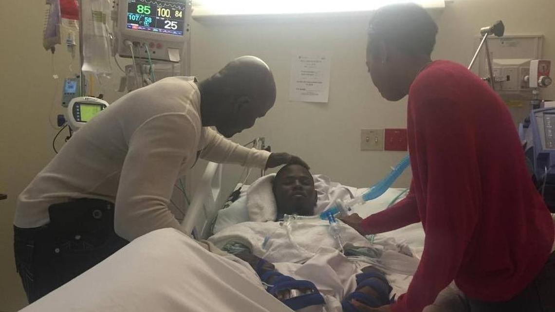 Christopher and Shantell Mitchell have been by their son Dwayne’s side since the 18-year-old slipped into a coma in May.