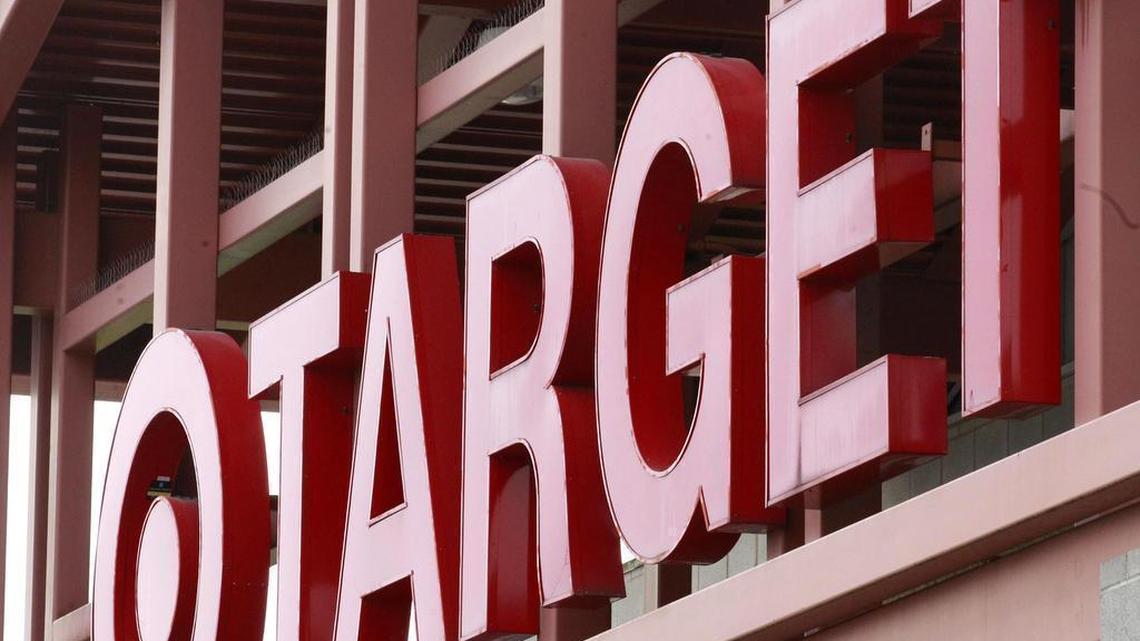 This Tuesday, May 17, 2011, file photo, shows a Target sign on the front of a Target Store, in Wilsonville, Ore.