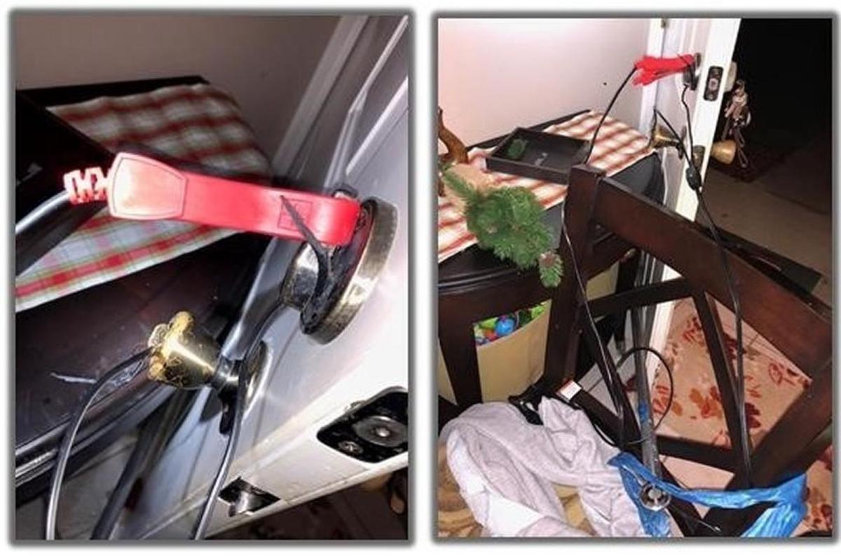 Flagler County Sheriff’s deputies say a man rigged his front door to electrocute those who tried to open it.