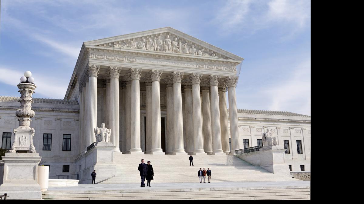 
The U.S. Supreme Court Building in Washington. 
