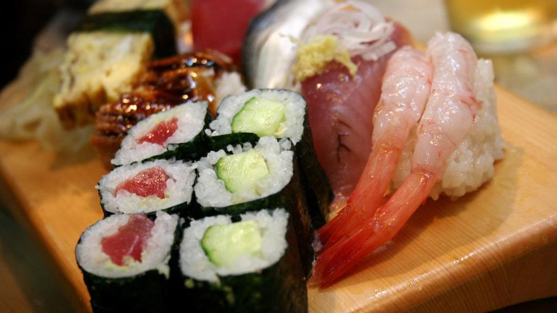 A parasite found in raw fish can cause severe abdominal pain and nausea.