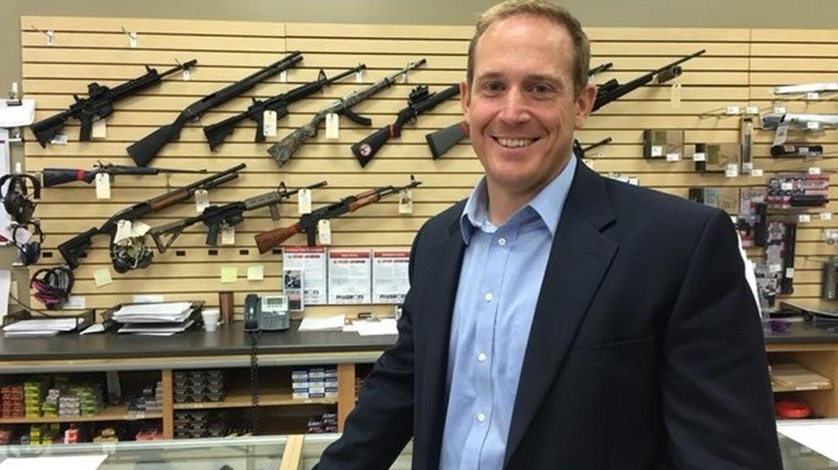FILE – U.S. Rep. Ted Budd, Republican from North Carolina’s 13th Congressional District, came home from Congress this week for his first district work period and met privately with some constituents instead of holding a town hall meeting. Budd says his office will host regular telephone town halls where constituents can call in and listen and ask questions. Some voters are demanding members of Congress hold in-person public forums.