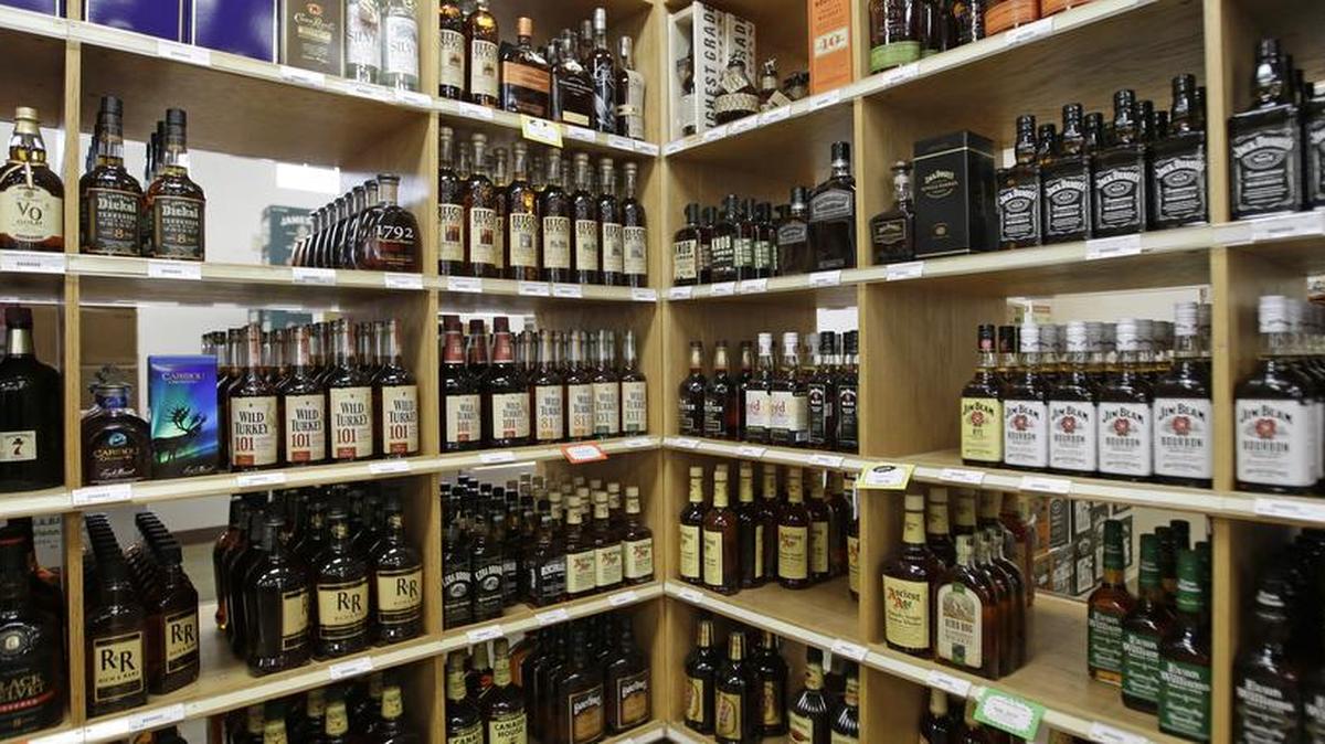 Bottles of liquor at a Utah State Liquor Store in Salt Lake City. Certain Utah cities had the lowest percentages of adults who excessively drink. (AP Photo/Rick Bowmer, File)