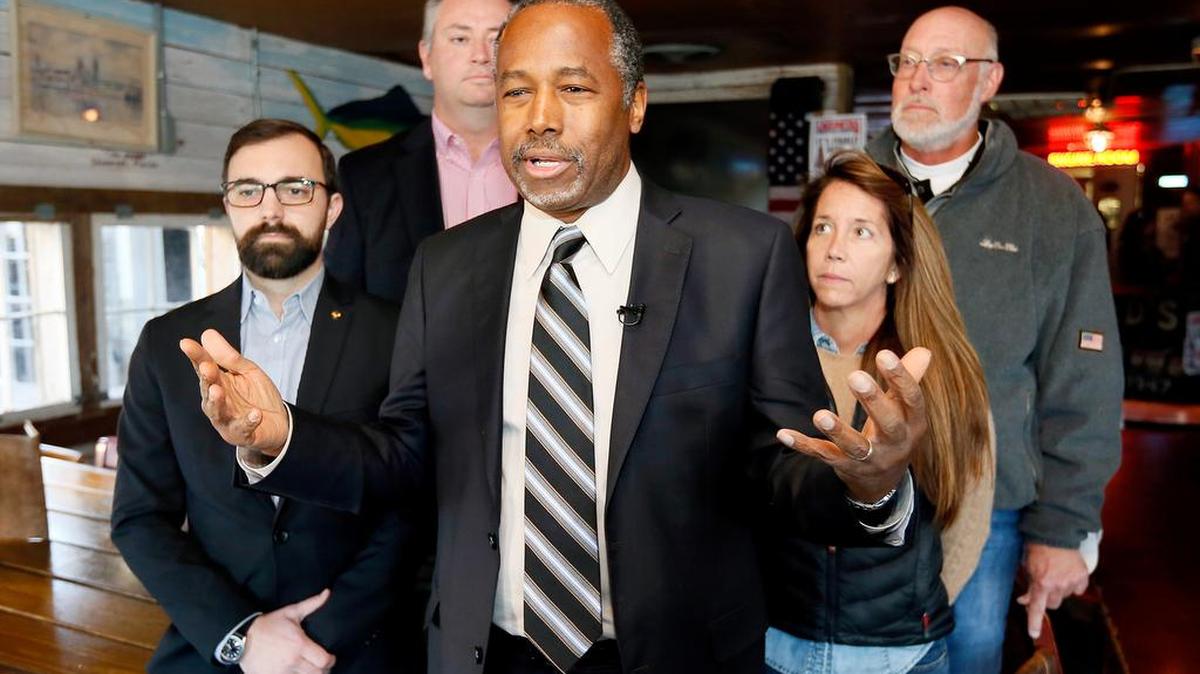 File - Ben Carson drew hundreds in a Florence stop on Friday. 