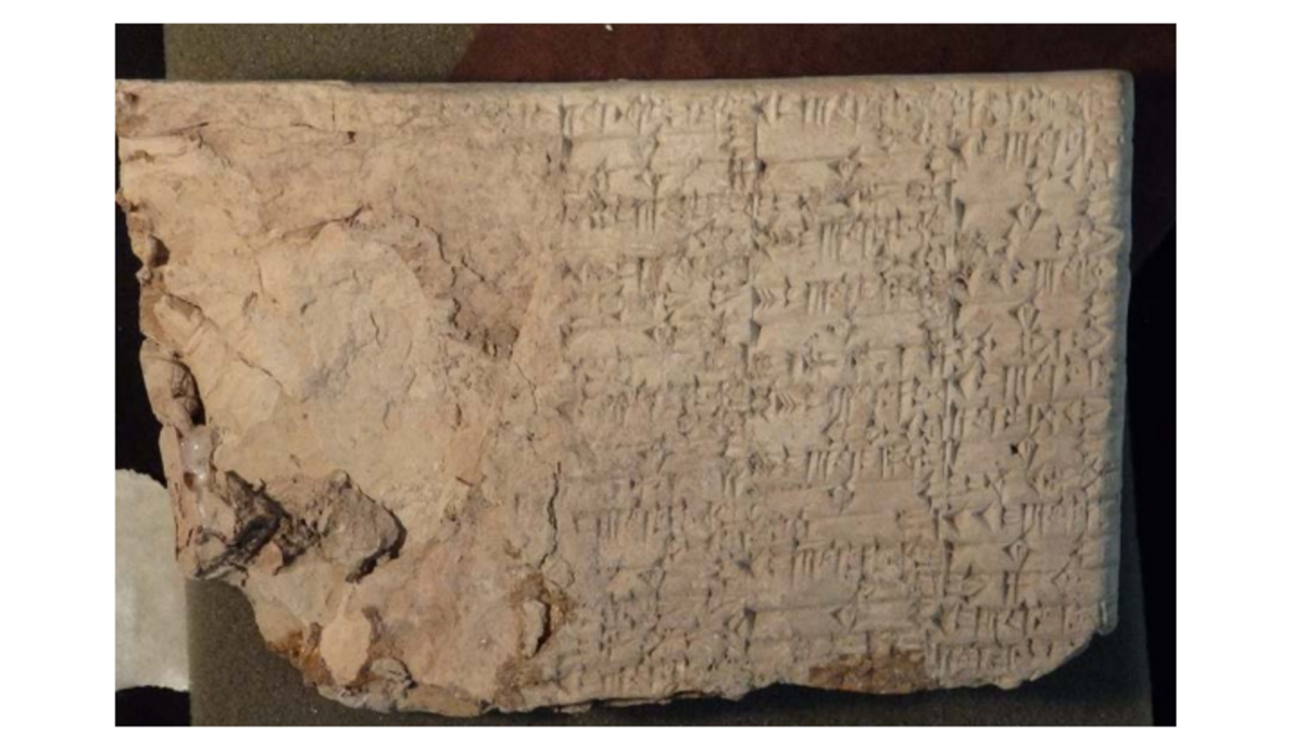 An example of a cuneiform tablet smuggled into the U.S.