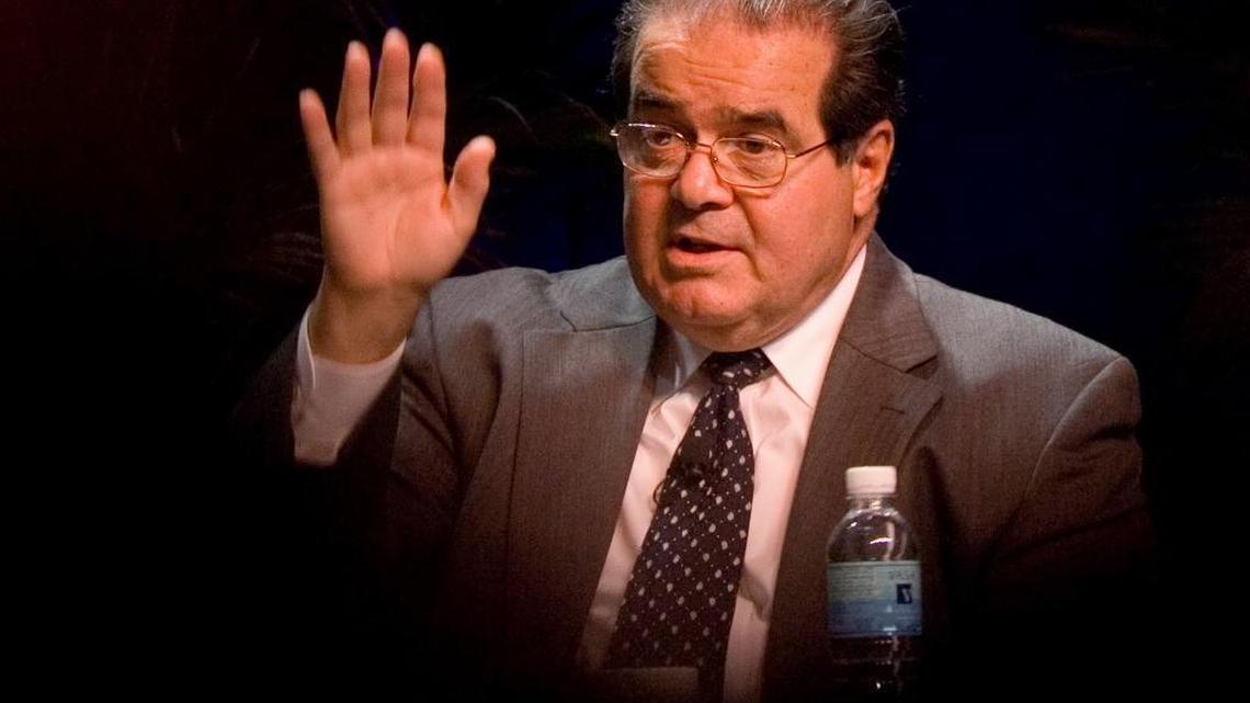 Supreme Court Associate Justice Antonin Scalia speaks at the ACLU Membership Conference in Washington on Oct., 15, 2006. On Saturday, Feb. 13, 2016, the U.S. Marshals Service confirmed that Scalia has died at the age of 79.