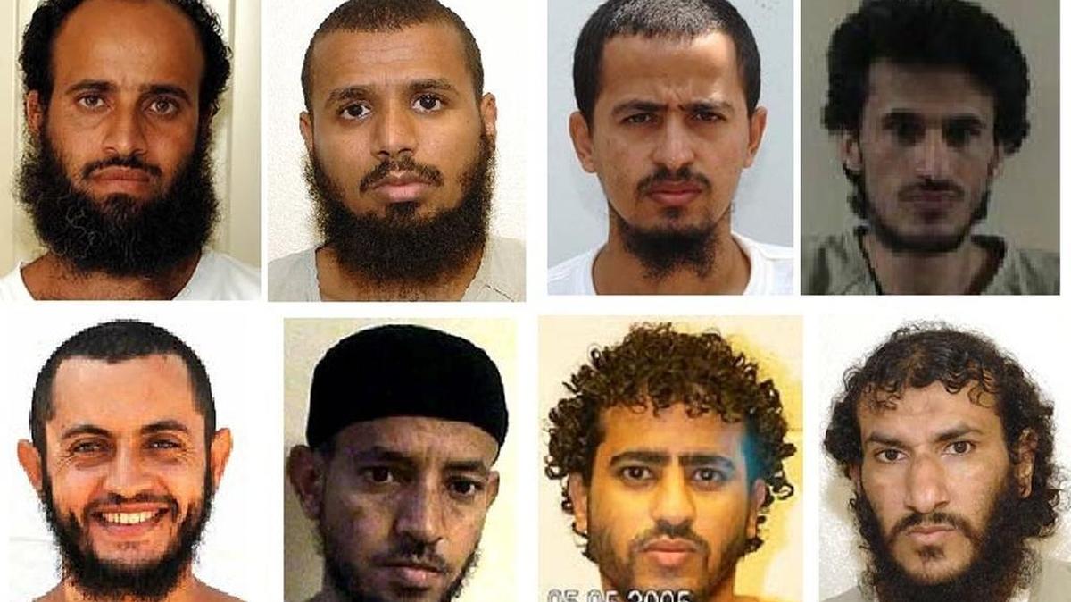 Eight of the 10 detainees dropped off in Oman this week had photos on their leaked 2008 U.S. military profiles. They are, from top left, Samir al Moqbil, held as Detainee 43; Adham Mohammad Ali Awad, held as Detainee 88; Muktar Yahya Najee al Wrafi, held as Detainee 117; Abu Bakr Alahdal held as Detainee 171. From bottom left, Said Muhammed Salih Hatim, held as Detainee 255; Umar Said Salim al Dini, held as Detainee 549; Fahi Ahmad al Tulaqi, held as Detainee 688; Muhammed Salah Hussain al Shaykh, held as Detainee 233.