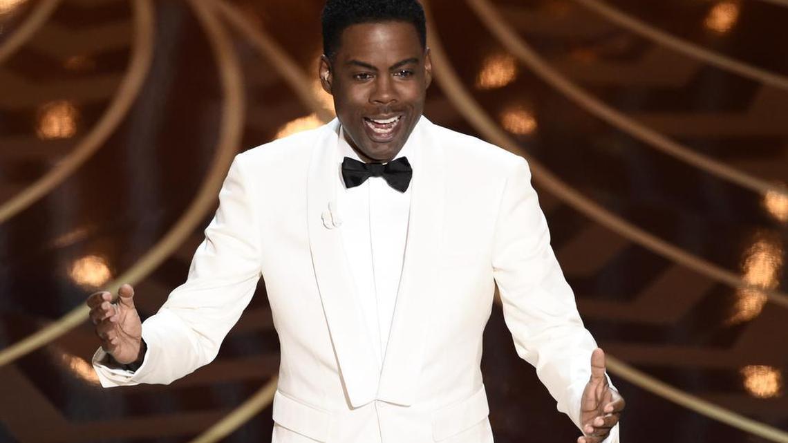 Host Chris Rock speaks at the Oscars on Sunday, Feb. 28, 2016, at the Dolby Theatre in Los Angeles.