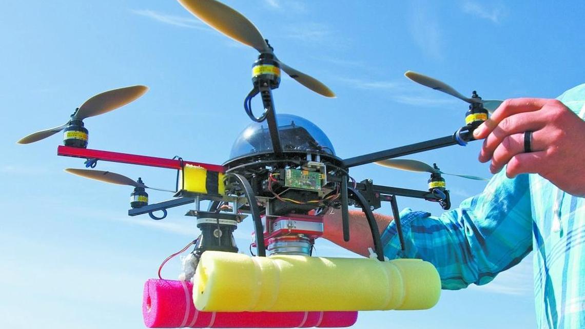 Some drones, such as this one, are used for research, but amateur users are getting some drones too close to marine mammals for their comfort — and safety.