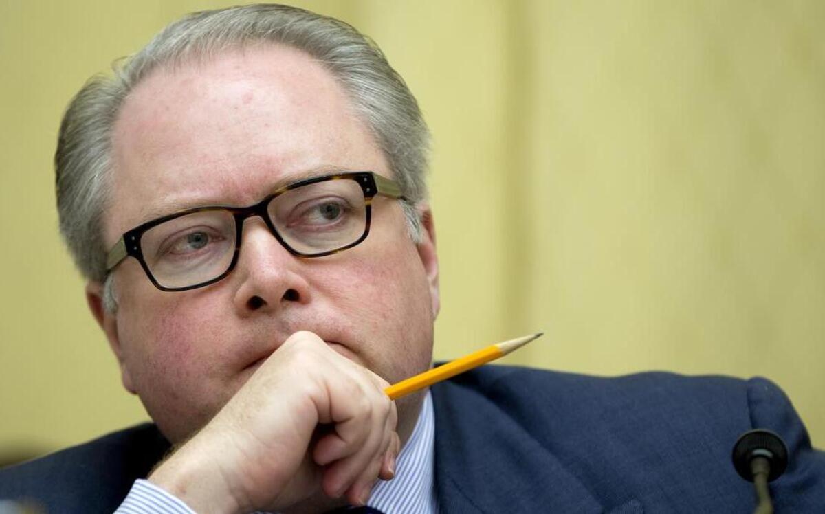 Rep. George Holding, R-N.C., listens to testimony on Capitol Hill in Washington, Thursday, May 8, 2014. Following redistricting in his state, Holding will challenge fellow Republican Rep. Renee Ellmers in the 2nd Congressional District GOP primary.