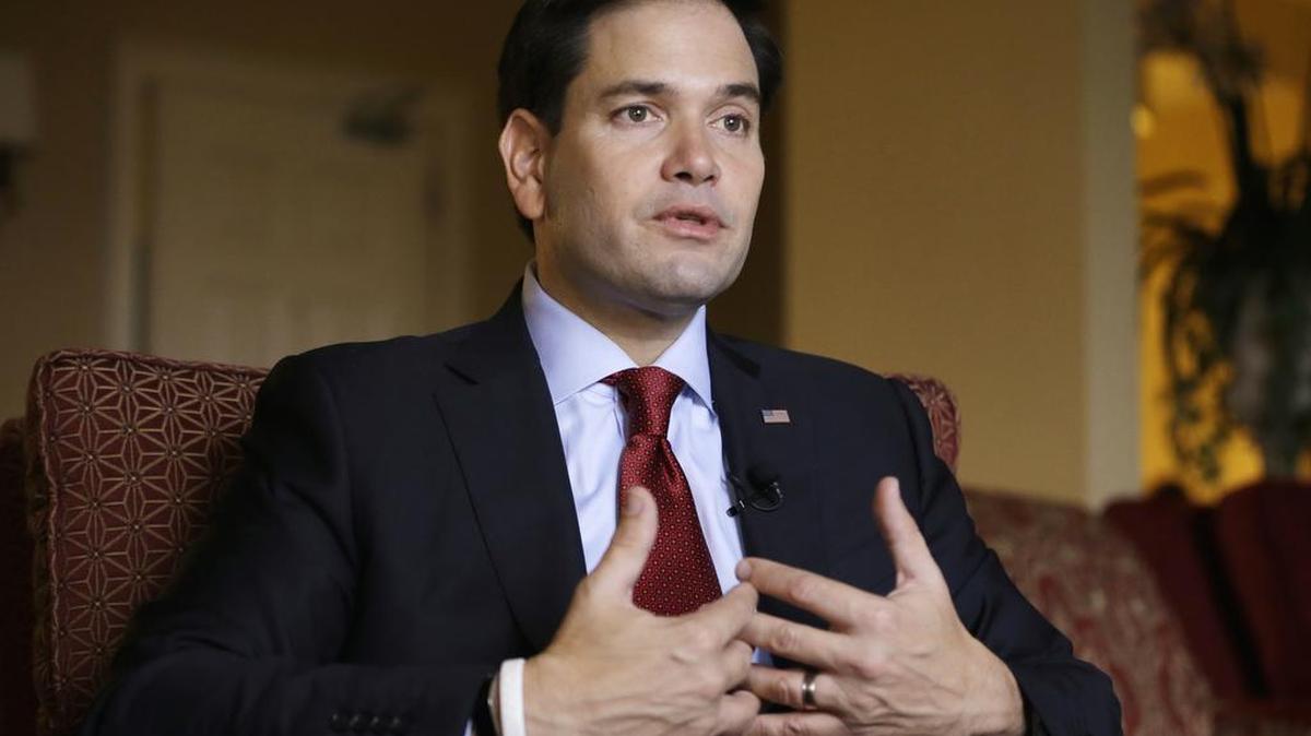 Republican presidential candidate Sen. Marco Rubio, R- Fla.