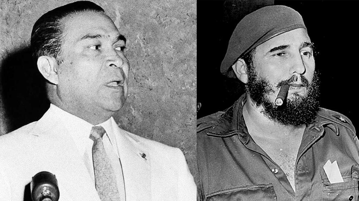 Plots involving Cuban President Fulgencio Batista, left, and his replacement, Fidel Castro, are revealed in the newly released JFK files.