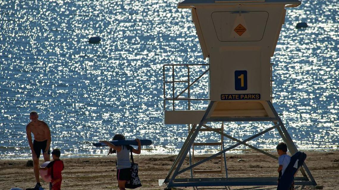 Lifeguard stands, like this one at Folsom Lake in California in 2011, may be a familiar sight, but a Rhode Island nudist campground has a less conventional job offer for a certified lifeguard overseeing naked swimmers in its pond.