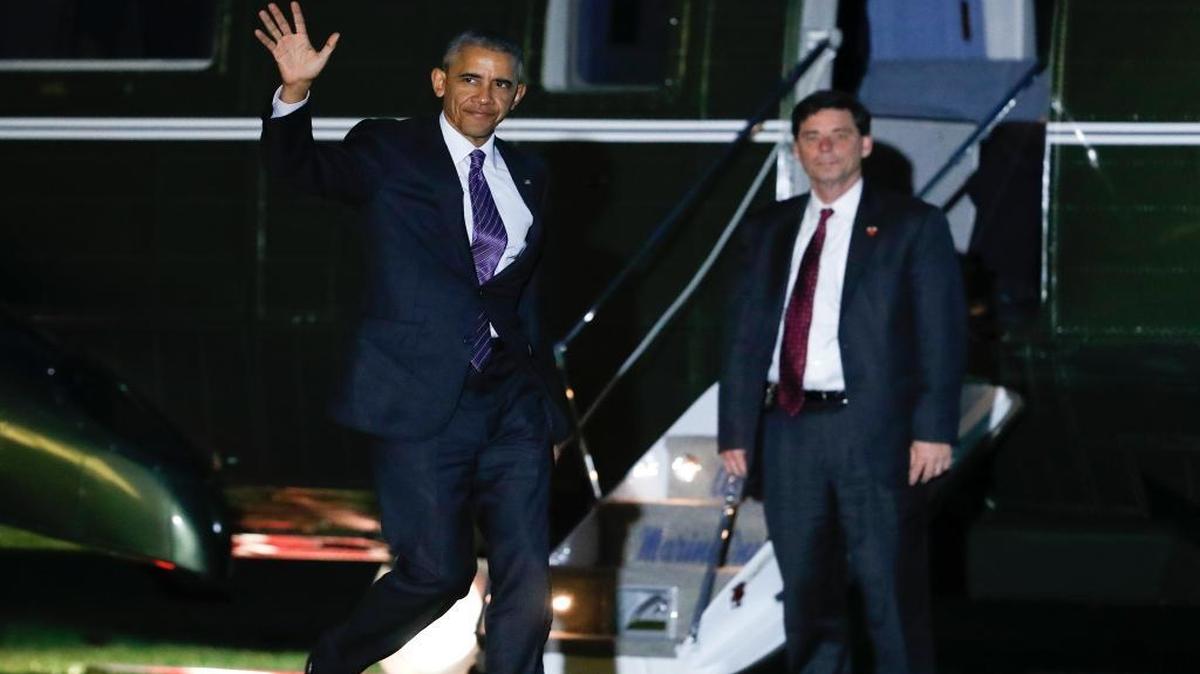 President Barack Obama Tuesday on the South Lawn of the White House. Newly compiled figures show that federal prosecutors under Obama filed hundreds of thousands of immigration charges than during previous administrations.