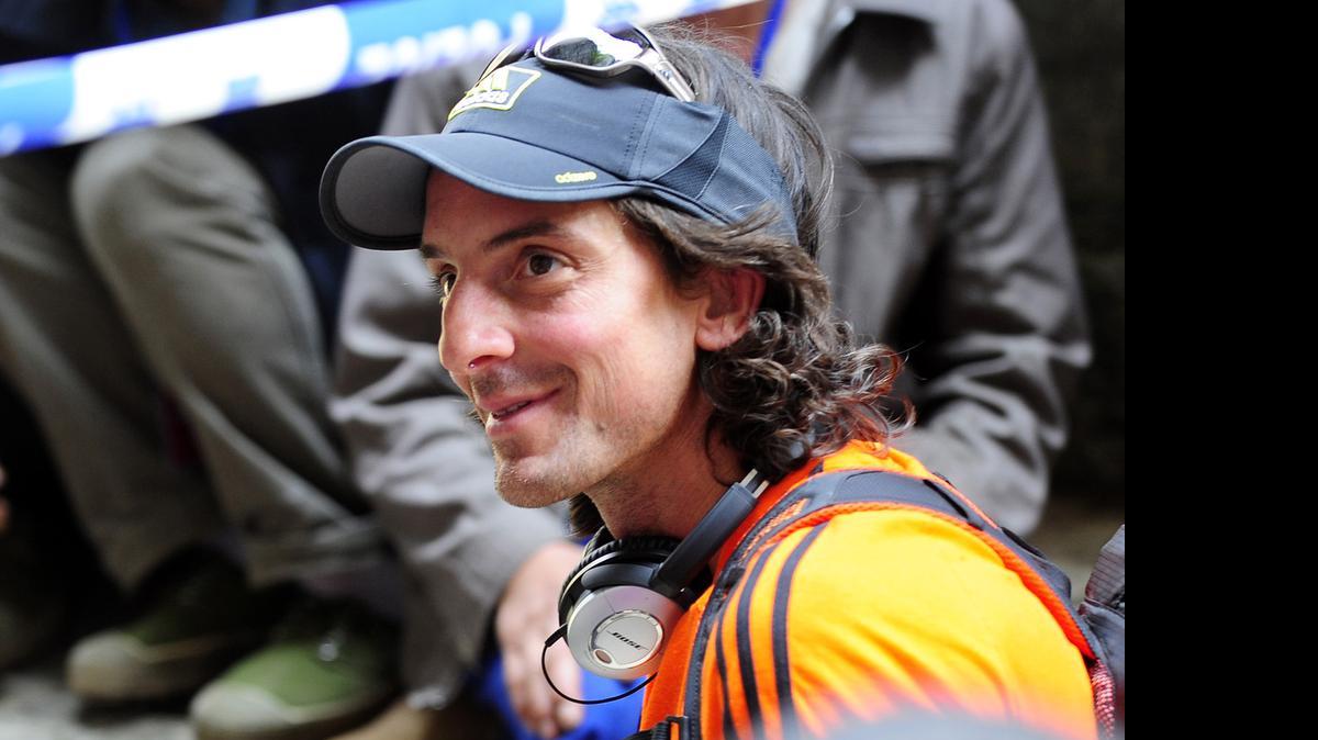 
Dean Potter, seen here in 2012 at a highlining event, died on May 16, 2015, while attempting a wingsuit flight in Yosemite National Park in California. Potter was 46. 

