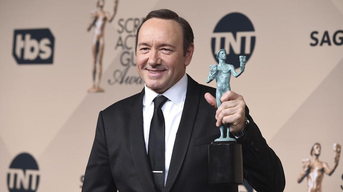 Kevin Spacey won several awards for his work in “House of Cards,” including outstanding male actor in a drama series at the 22nd annual Screen Actors Guild Awards.