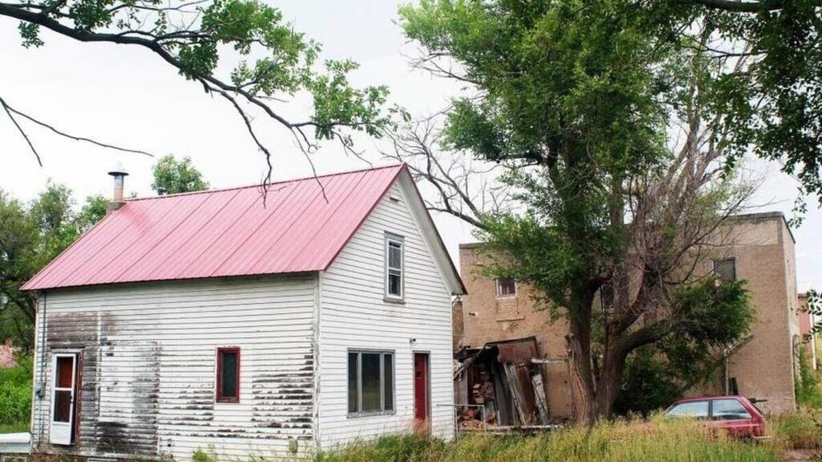 At one point, this house in Leith, N.D., belonged to white supremacist Craig Cobb, who tried unsuccessfully to turn Leith into an Aryan enclave. Cobb has since turned his attention to Nebraska and Kansas.