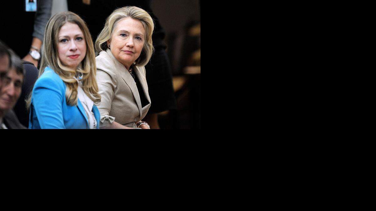 
Prospective Democratic presidential candidate Hillary Clinton, is shown Sept. 9, 2013, with her daughter, Chelsea Clinton, who is vice chair of the Clinton Foundation. The charity has received millions of dollars in donations from foreign governments, businesses and other around the globe, according to an analysis of 10 years of contributions by McClatchy. Many of them gave as recently as 2014. The governments of Saudi Arabia and Norway each contributed $10 million to $25 million. 
