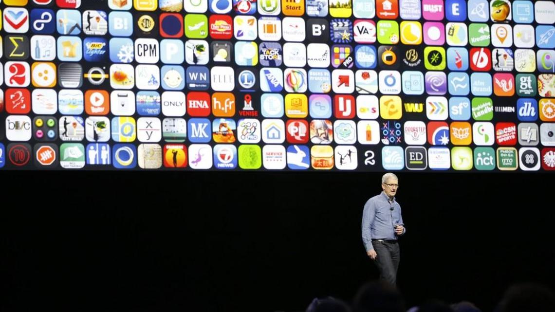 Apple CEO Tim Cook at the Apple Worldwide Developers Conference last June in San Francisco