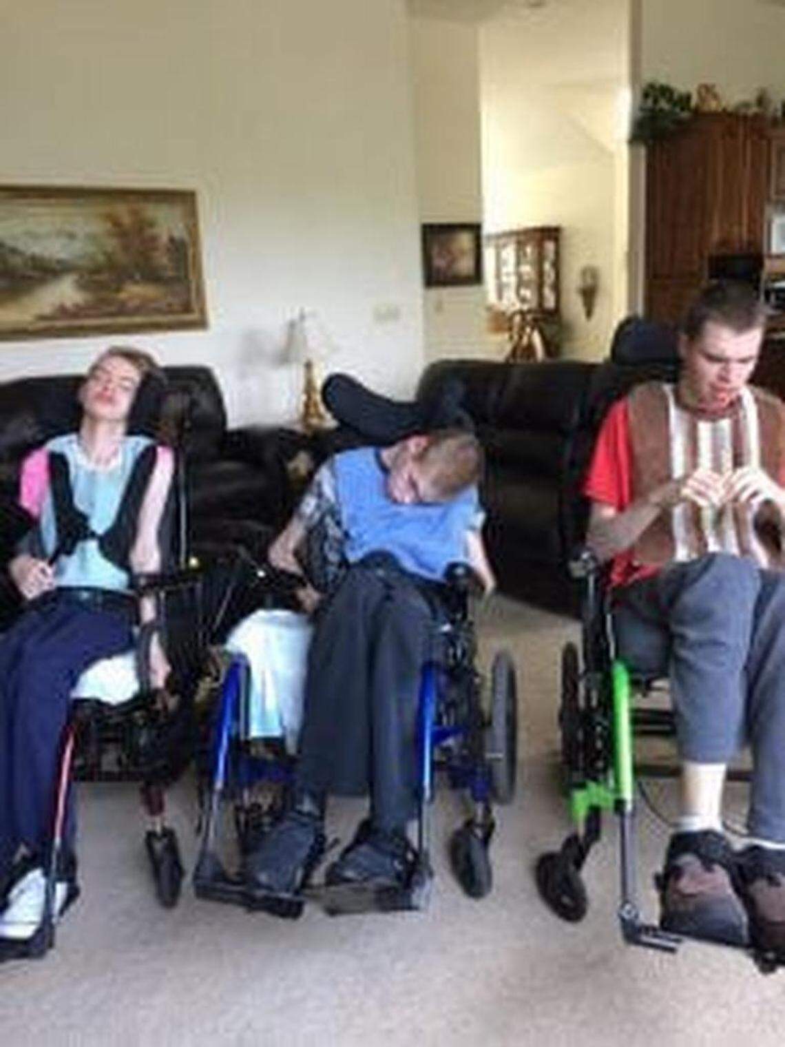 Elizabeth, James and Christopher Chappell in July, days before their deaths.