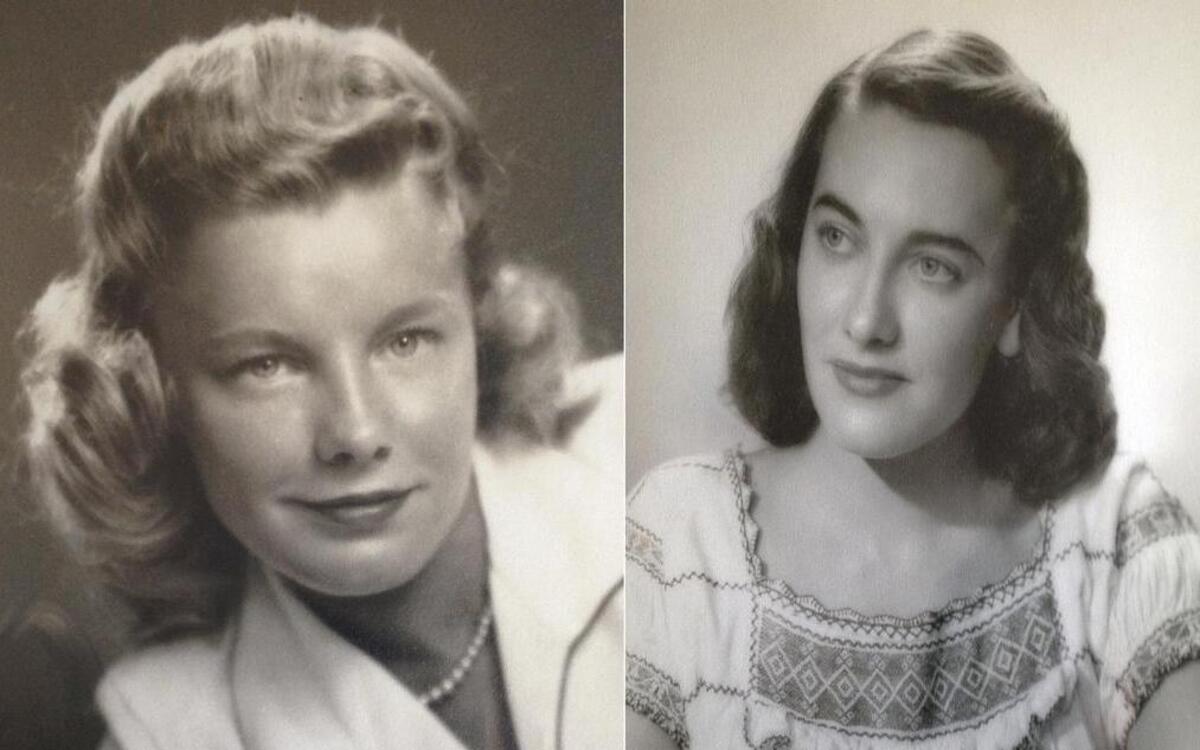 These undated photos show twins Martha Williams, left, and Jean Haley, when they were about 25 years old. The now 97-year-old twins froze to death Saturday, March 4, 2017, after they fell outside Jean’s home in Barrington and were stranded there during one of the coldest nights of the winter. A neighbor found the twin sisters the next morning.