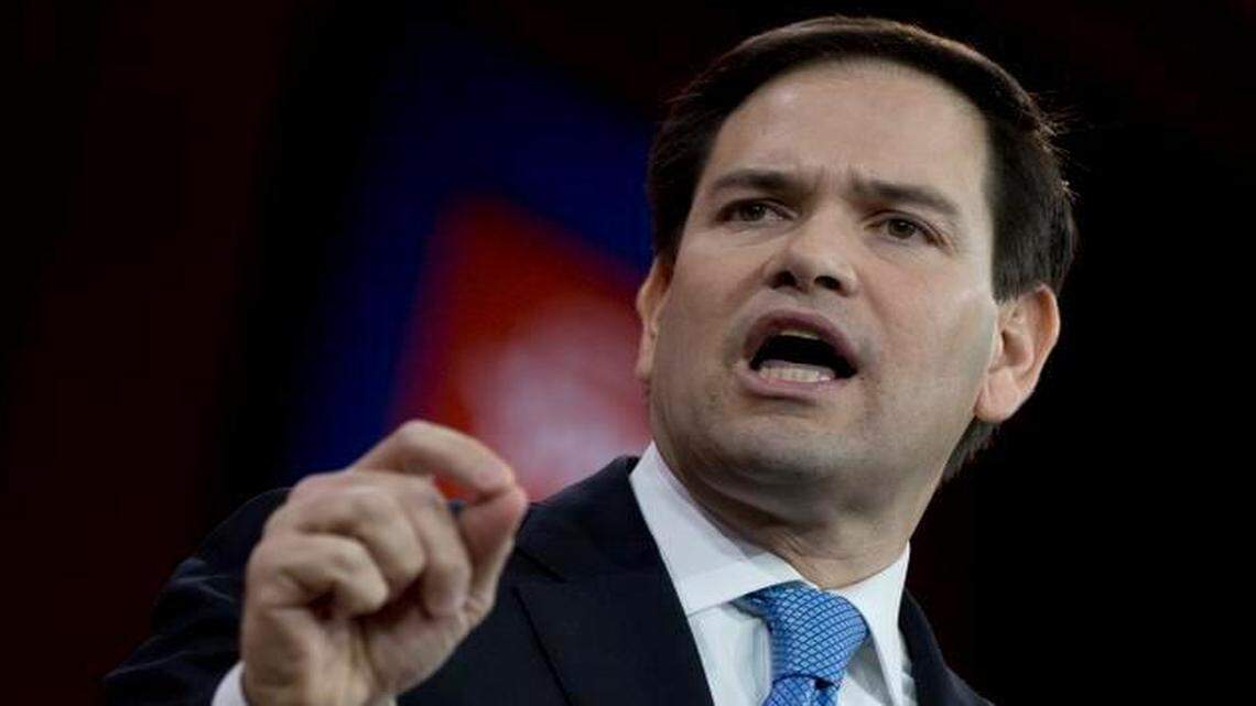 
Sen. Marco Rubio, R-Fla. speaks during the Conservative Political Action Conference (CPAC) in National Harbor, Md., Feb. 27, 2015.
