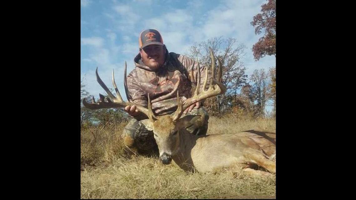 John Walker Drinnon, 34, and the buck that landed him with felony charges.