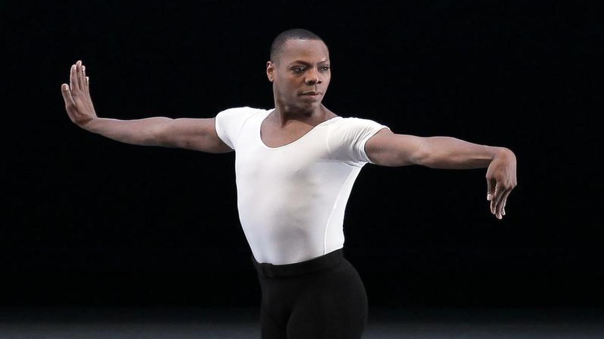 
Albert Evans appears during his farewell New York City Ballet performance in “The Four Temperaments” in New York on June 20, 2010. Evans died at New York’s Mount Sinai Hospital on Monday, June 22, 2015, said Rob Daniels, a spokesman for the ballet company. 
