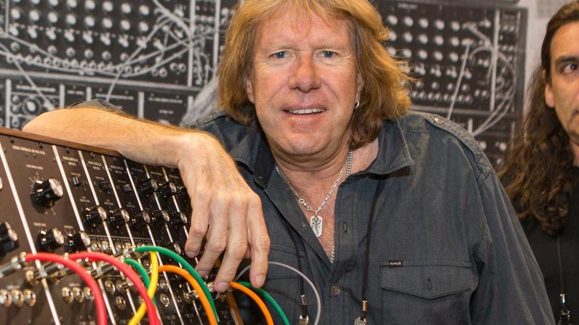 Keith Emerson, shown in 2015, the keyboardist and founding member of the 1970s progressive rock group Emerson, Lake and Palmer, died Thursday at home in Santa Monica, Calif. He was 71.