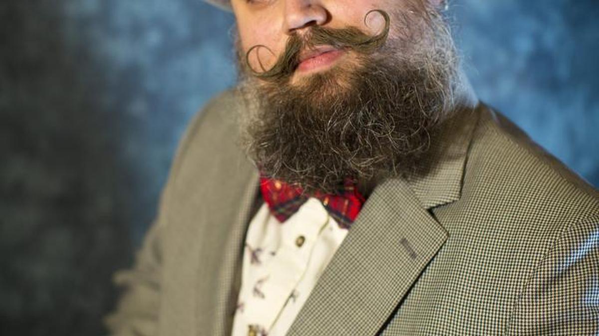 Scott Freeman, of the Minneapolis Beard and Moustache Club, Nov. 7, 2013. Microbiologist Adam Roberts went digging through men's beards in search of poop.