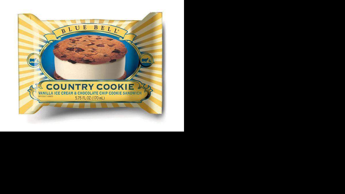 
This undated photo provided by Blue Bell shows Blue Bell Chocolate Chip Country Cookies. Blue Bell Ice Cream has voluntarily suspended operations at an Oklahoma production facility that officials had previously connected to a foodborne illness linked to the deaths of three people, the company announced Friday, April 3, 2015. “We are taking this step out of an abundance of caution to ensure that we are doing everything possible to provide our consumers with safe products and to preserve the trust we have built with them and their families for more than a century," the company said in a statement.
