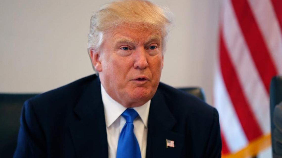 Republican presidential candidate Donald Trump did not appear on a sample ballot posted on the Minnesota Secretary of State website.