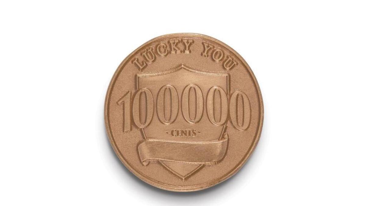 Ally Bank has placed 100 fake pennies across the country worth $1,000 apiece. The lucky pennies carry a copper color like real pennies, but feature the Detroit-based bank’s logo instead of Abraham Lincoln’s head. The flip side of the coin lists its value at 100,000 cents.