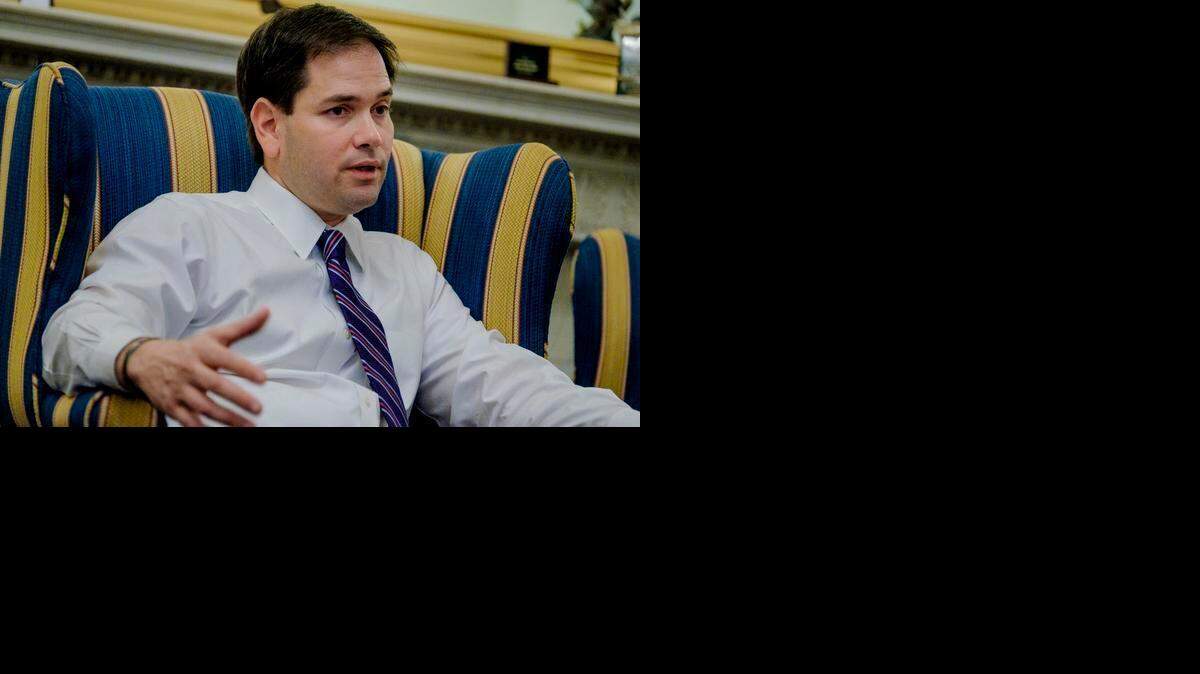 
U.S. Sen. Marco Rubio, a Republican from Florida, has made reversing the White House’s opening to Cuba a priority, and he has one of the most important voices in Congress on the matter. Whether he has the ability to fully reverse the president’s course, however, is unclear. Photo taken Feb. 12, 2015.
