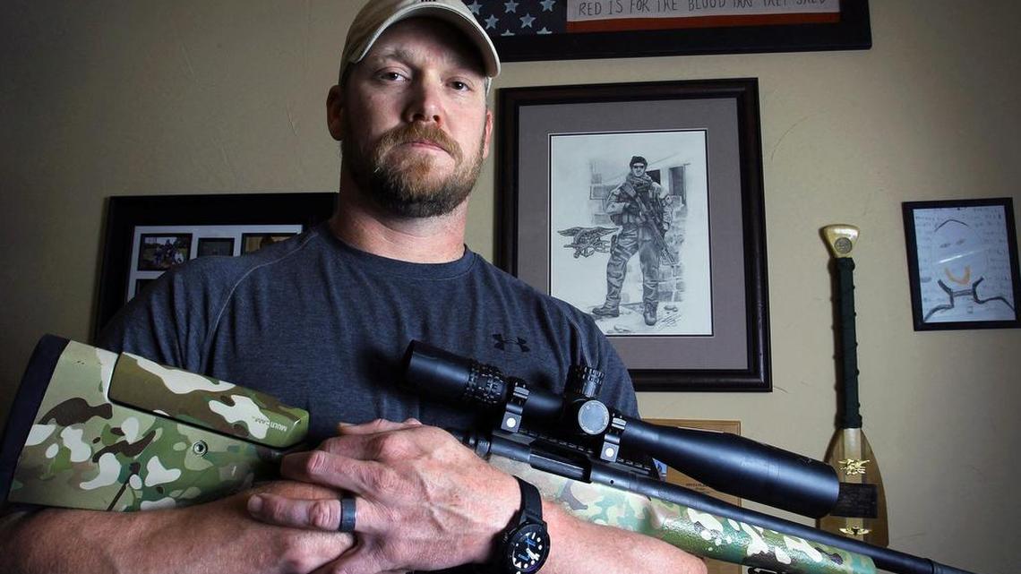 Chris Kyle, a former Navy SEAL and author of the book “American Sniper,” in 2012. Kyle, who was killed in 2013, claimed to have received two Silver Stars and five Bronze Stars, but a review of his military records by the U.S. Navy shows he received one Silver Star and four Bronze Stars.