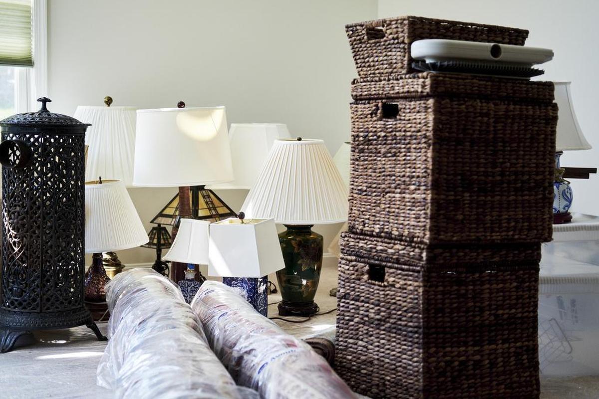 Items in Tena and Ray Bluhm’s new home in the Westminster retirement community in Lake Ridge, Va., Aug. 10, 2017. The Bluhms moved in to their new home in early August, and needed to sort through items to determine what they needed and could fit in the smaller space. How to dispose of a lifetime of memories and keepsakes? These days, it pays to ask a professional, not your heirs.