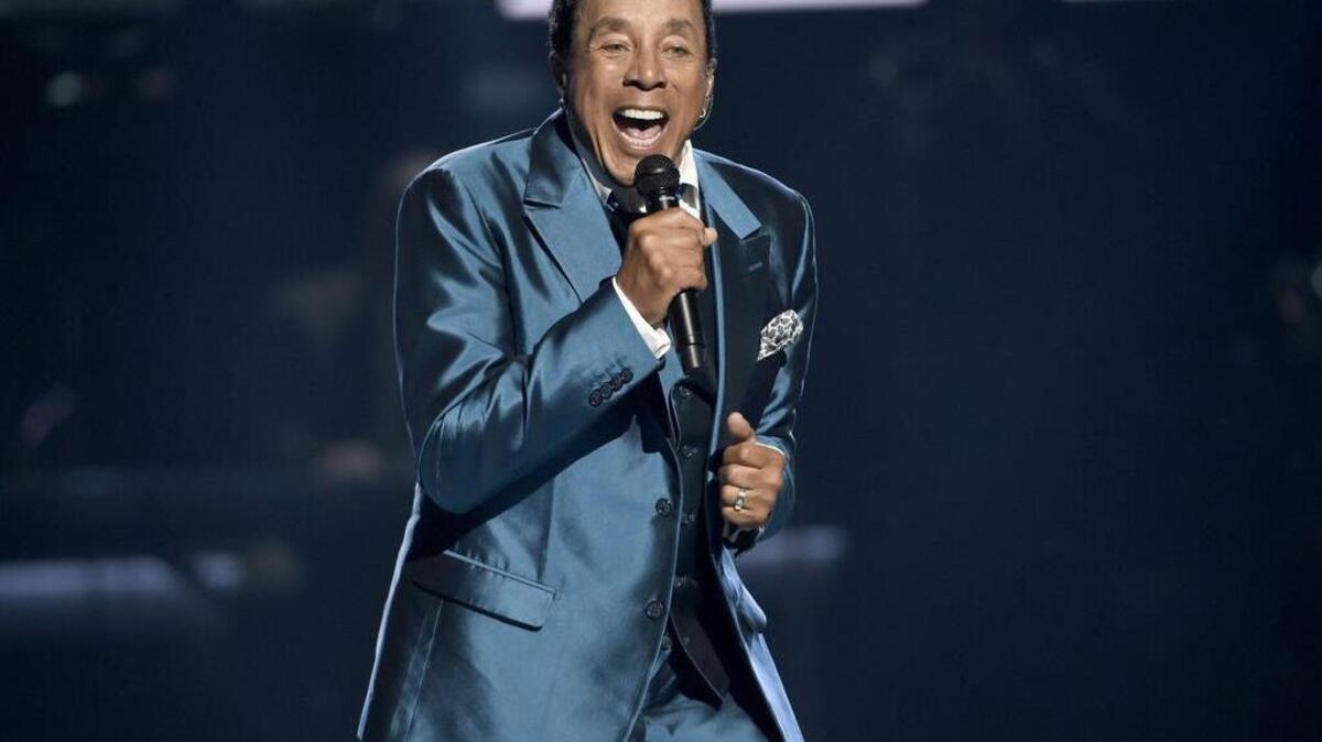 Smokey Robinson performs last year at the BET Awards in Los Angeles. Robinson was named a recipient of the Gershwin Prize for Popular Song by the Library of Congress on Tuesday.