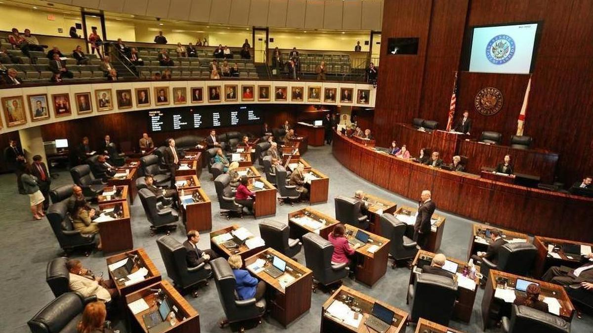 The Florida Legislature discusses a bill during the 2016 regular session.