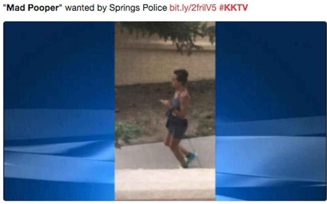 A ‘Mad Pooper’ is on the run, and police are on her tail