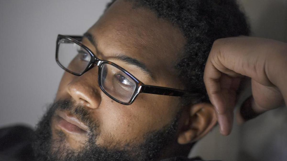 Kyle Johnson recently graduated from the police academy college, where he learned what it might be like to be a black police officer in Baltimore.
