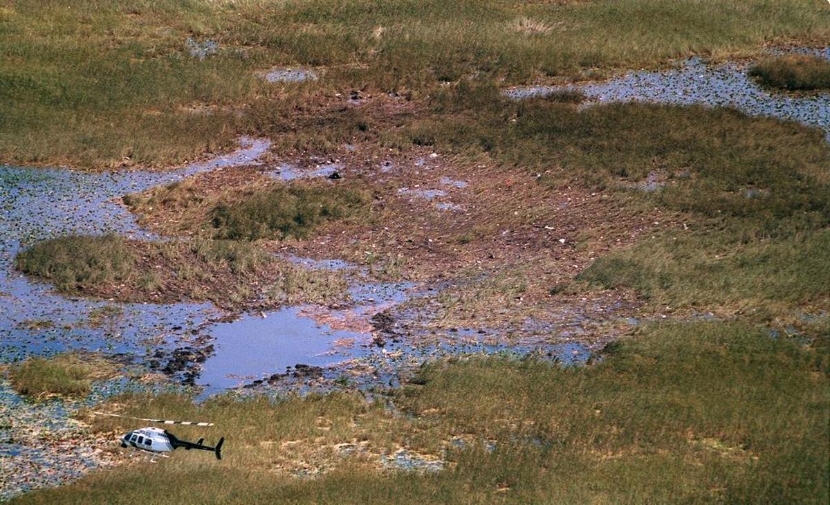 The ValuJet crash scene.