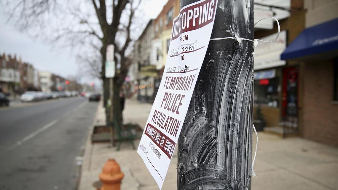 A greased pole stands in South Philadelphia before the NFC championship NFL football game between the Philadelphia Eagles and the Minnesota Vikings earlier this month. After Philadelphia police announced they won’t try using Crisco to keep Eagles fans from climbing poles again, Pornhub suggested the city try personal lubricant.