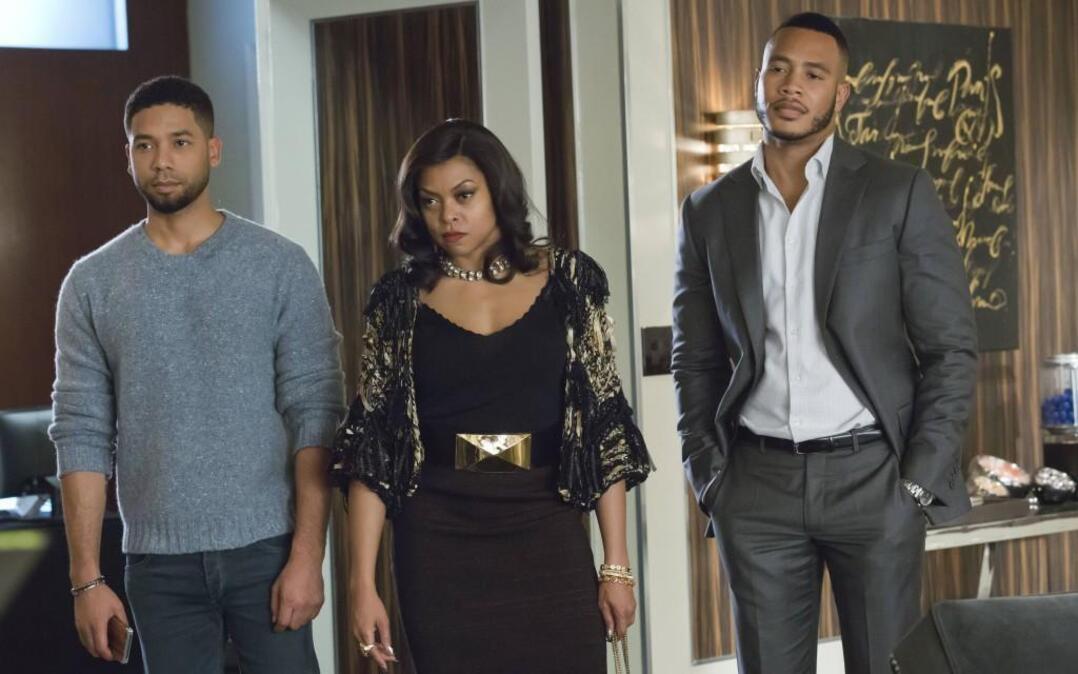 There’s no drama like family drama, especially in the Lyon den with Jamal (Jussie Smollett, left) Cookie (Taraji P. Henson) and Andre (KCK’s own Trai Byers). “Empire” returns to Fox on Wednesday.