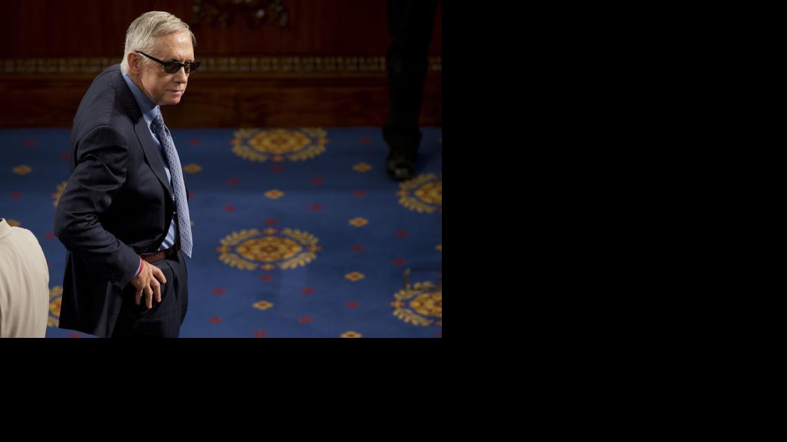 
Senate Minority Leader Harry Reid of Nevada on Capitol Hill in Washington, Wednesday, March 25, 2015.
